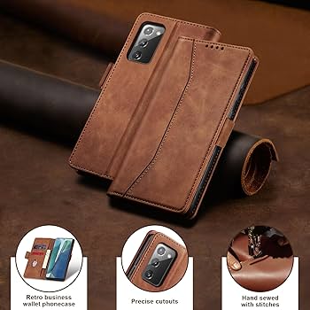 Premium Leather Case for Samsung Galaxy Note 20 Ultra Slim, Shockproof, Soft Touch Cover