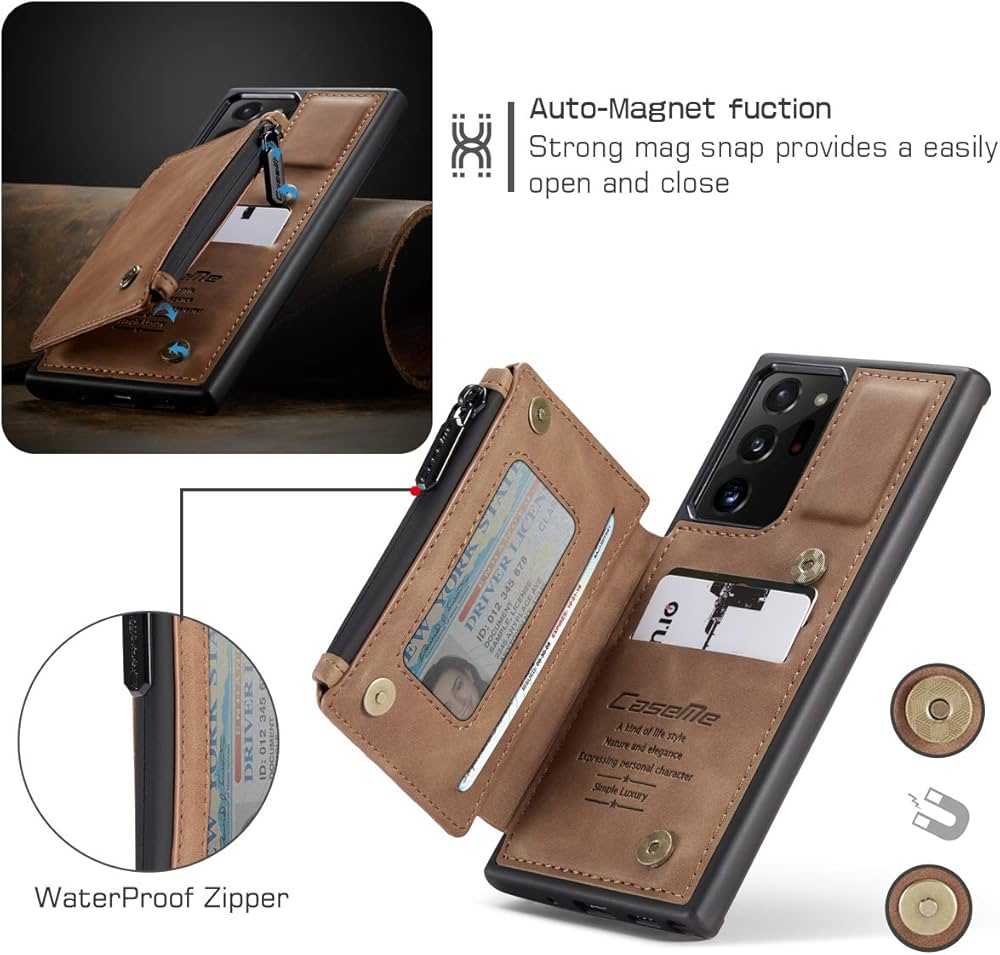 Premium Leather Case for Samsung Galaxy Note 20 Ultra Slim, Shockproof, Soft Touch Cover